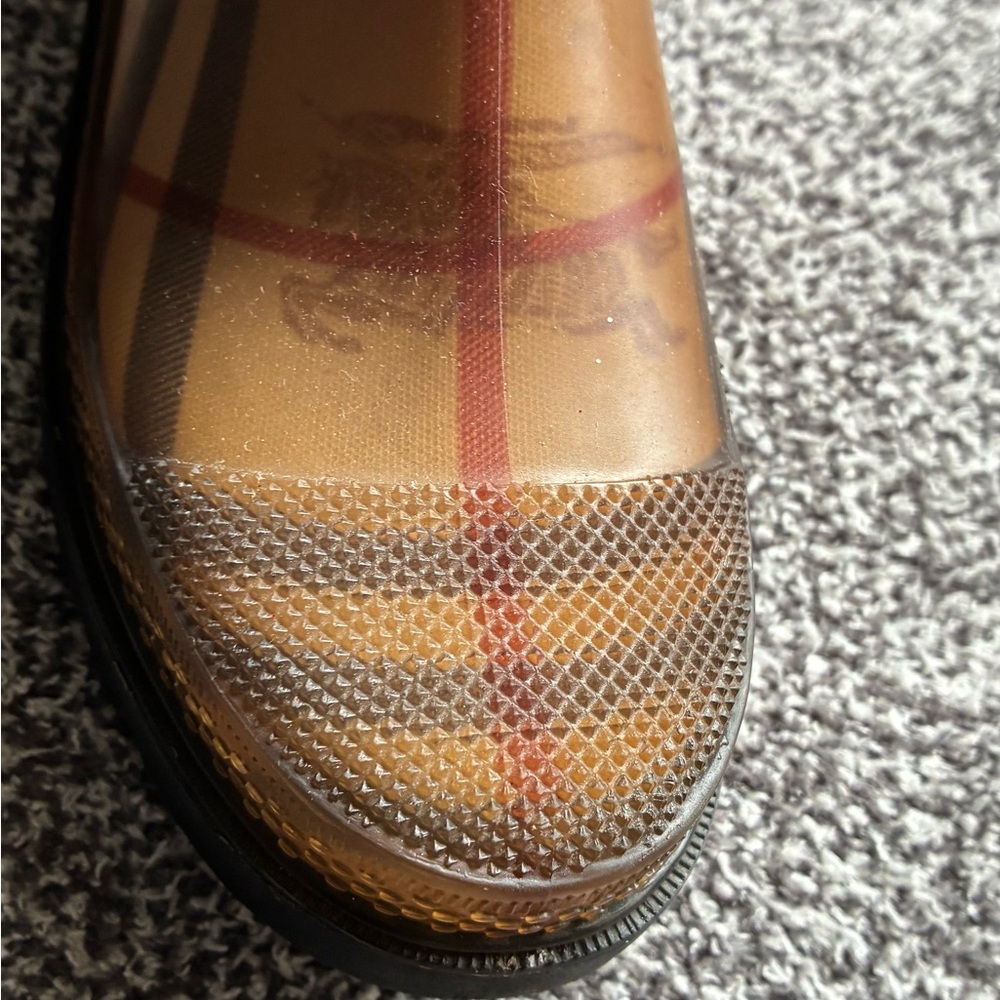 Plaid Knee-High Rain Boots - Picture 7 of 10